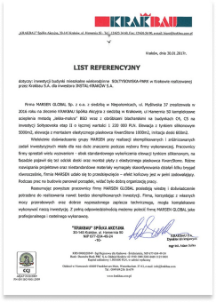 Referencja Krakbau Sołtysowska
