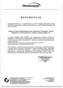 Referencja Mostostal
